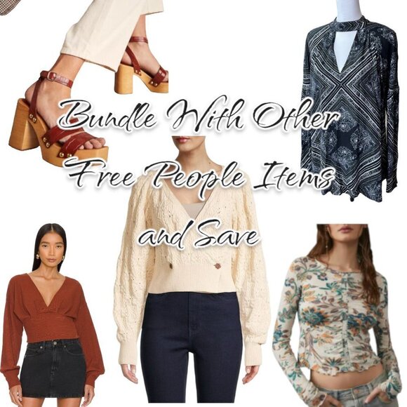 FREE People Walking On A Dream Keyhole Cut Out Oversize Tunic Top Size Small - Picture 8 of 8